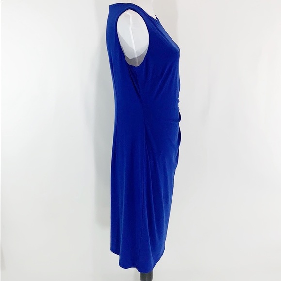 Anne Klein royal blue slip on sleeveless dress - Picture 2 of 8